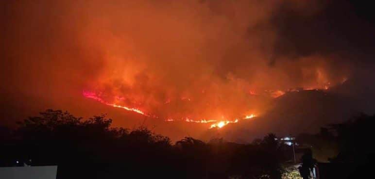 ¡Atención! Bomberos de Cali piden no transitar por la vía a Golondrinas