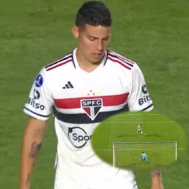 'Pateó mal': James Rodríguez desperdicia penal y Sao Paulo quedó eliminado
