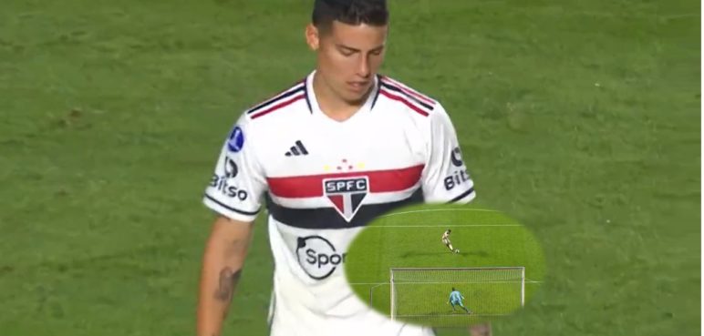 'Pateó mal': James Rodríguez desperdicia penal y Sao Paulo quedó eliminado