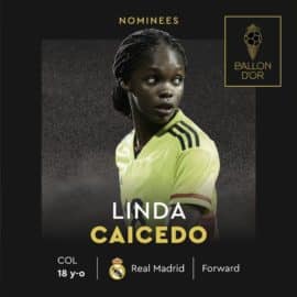 ¡Histórica! Linda Caicedo luchará por quedarse con el Balón de Oro