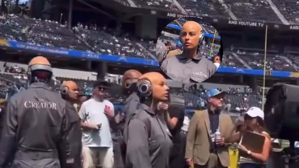 ¡Incluso pueden parpadear! Robots humanoides aparecen en juego de NFL