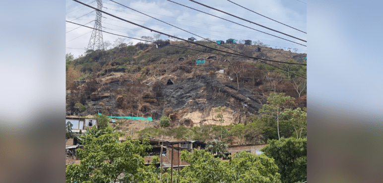 Video: Nuevamente invadieron el cerro de La Antena tras incendio forestal
