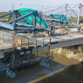 El contratista se fue de "vacaciones": La obra del puente de Juanchito está 'frenada'