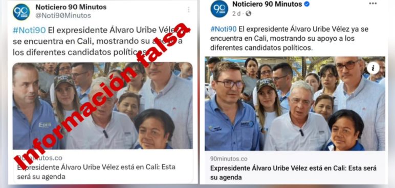 Ojo a esta información que circula en redes: Es falsa y la foto fue alterada