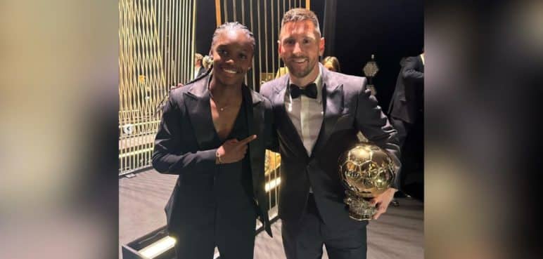 ¡Qué postal! Linda Caicedo y su foto con el nuevo Balón de Oro
