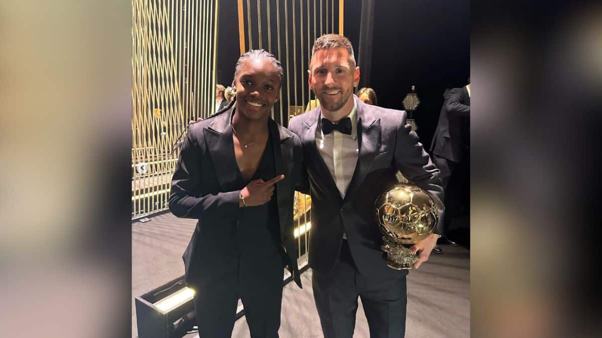 ¡Qué postal! Linda Caicedo y su foto con el nuevo Balón de Oro