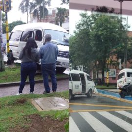 Dos busetas escolares se chocaron en el sur de Cali: Cinco niños resultaron heridos