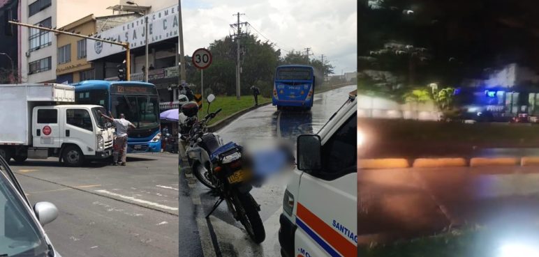 ¡Al límite de la imprudencia! Cuatro accidentes involucran buses del MÍO