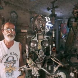 Museo con materiales reciclados: el 'Quijote de la Mancha' personaje principal