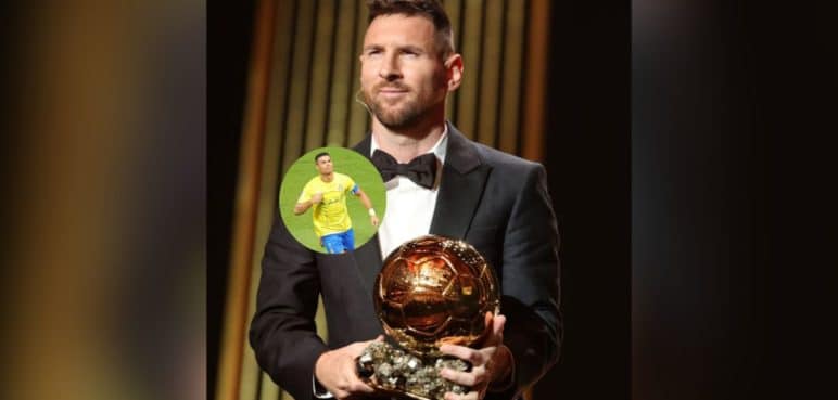 Cristiano Ronaldo se burla de publicación sobre Balón de Oro de Messi