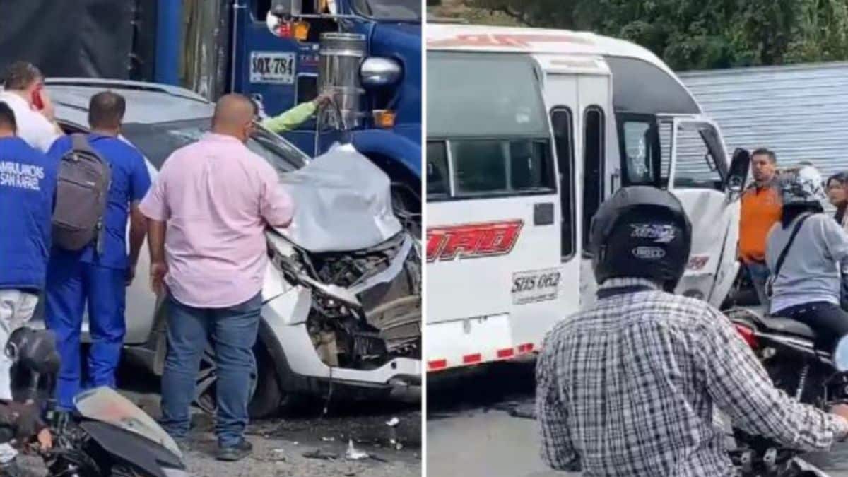 Camión perdió el control y se volcó sobre la vía Buenaventura - Buga