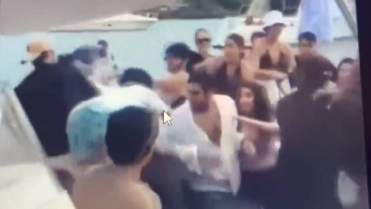 Video: Un grupo de turistas protagonizó una fuerte pelea en Cartagena