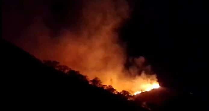 Dos bomberos resultaron lesionados en medio de incendio forestal en el oeste de Cali