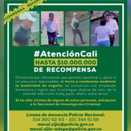 Ofrecen millonaria recompensa por responsables de hurtos a viviendas en Cali