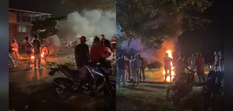 Video: Habitantes de Candelaria bloquearon la entrada a Villagorgona