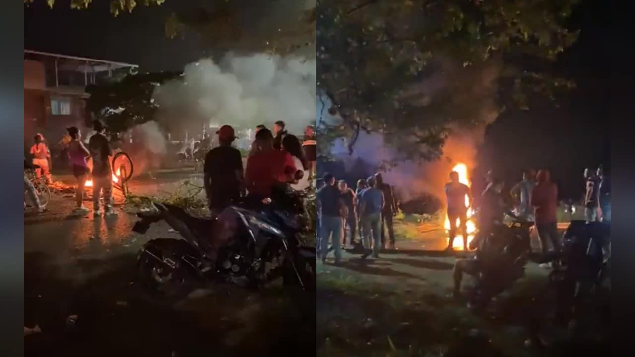 Video: Habitantes de Candelaria bloquearon la entrada a Villagorgona