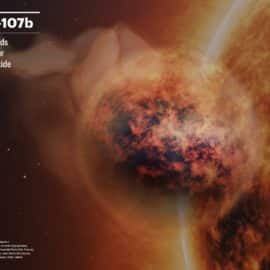 Detectan vapor de agua, dióxido de azufre y nubes de arena en exoplaneta