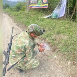 Ejército desactivó explosivos en la zona rural de Jamundí, Valle