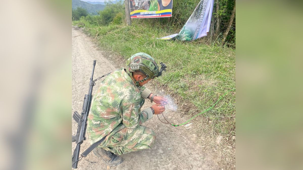 Ejército desactivó explosivos en la zona rural de Jamundí, Valle