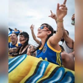 ¡Fiesta absoluta! 'Invasión xeneize' en Río de Janeiro previo a la final de Libertadores