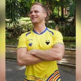 "Vamos con toda": Dominic Wolf volvió a tener problemas por sus camisetas de Colombia