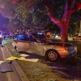 Un hombre falleció en grave accidente de tránsito en la autopista suroriental