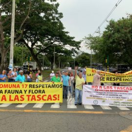 Video: Habitantes del sur de Cali protestaron por el traslado de las Tascas