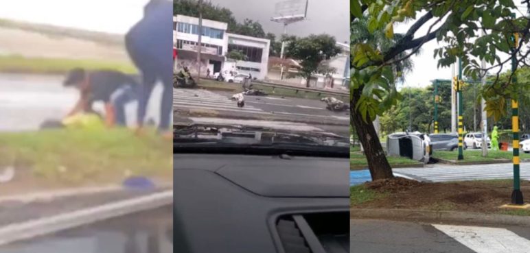 Tres graves accidentes de tránsito ocurrieron durante el lunes festivo en Cali