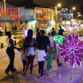 Imágenes: El Bulevar del Oriente encendió por primera vez su alumbrado navideño