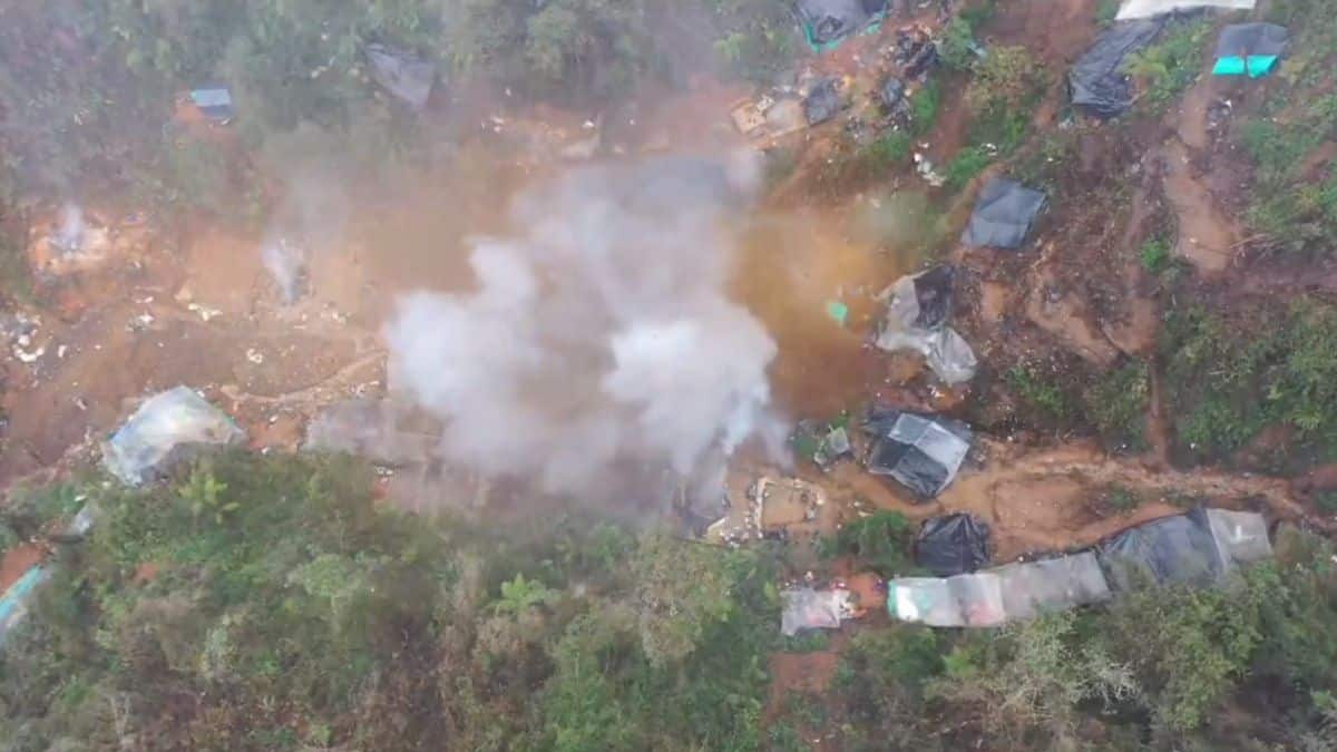 Operativos contra la minería ilegal: Destruyen campamentos en los Farallones de Cali