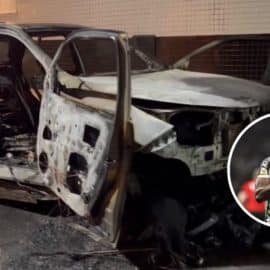Hinchas del Santos quemaron el carro del jugador colombiano Stiven Mendoza