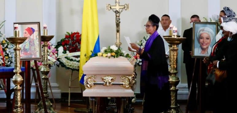 El cuerpo de Piedad Córdoba fue trasladado al Salón de la Constitución para su ceremonia