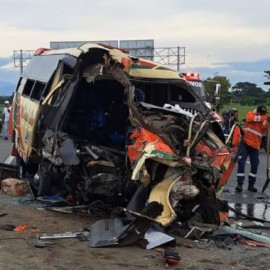 Más de 20 personas resultaron heridas en grave accidente de tránsito