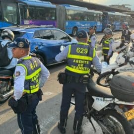Autoridades de tránsito realizaron operativo de movilidad en el centro de Cali