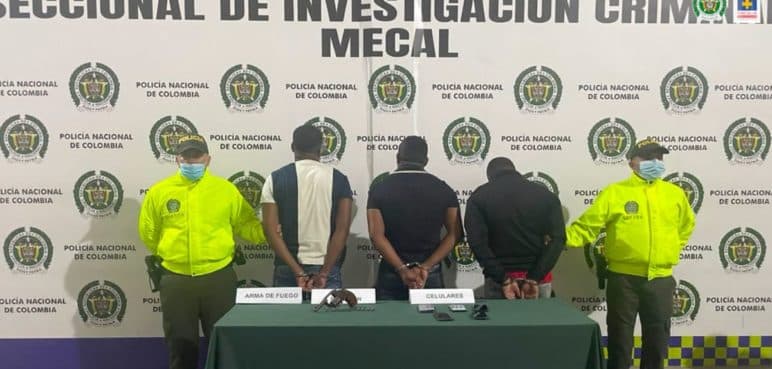 Fueron capturados tres hombres responsables de los ataques a dos CAI en Cali