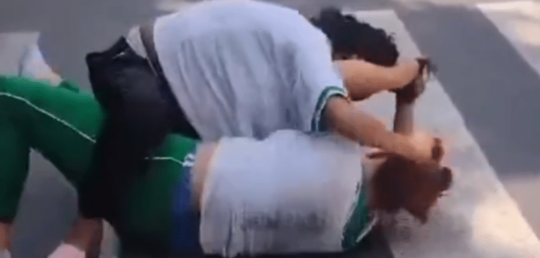 Video: Padres de las estudiantes que pelearon en plena vía pública serán multados