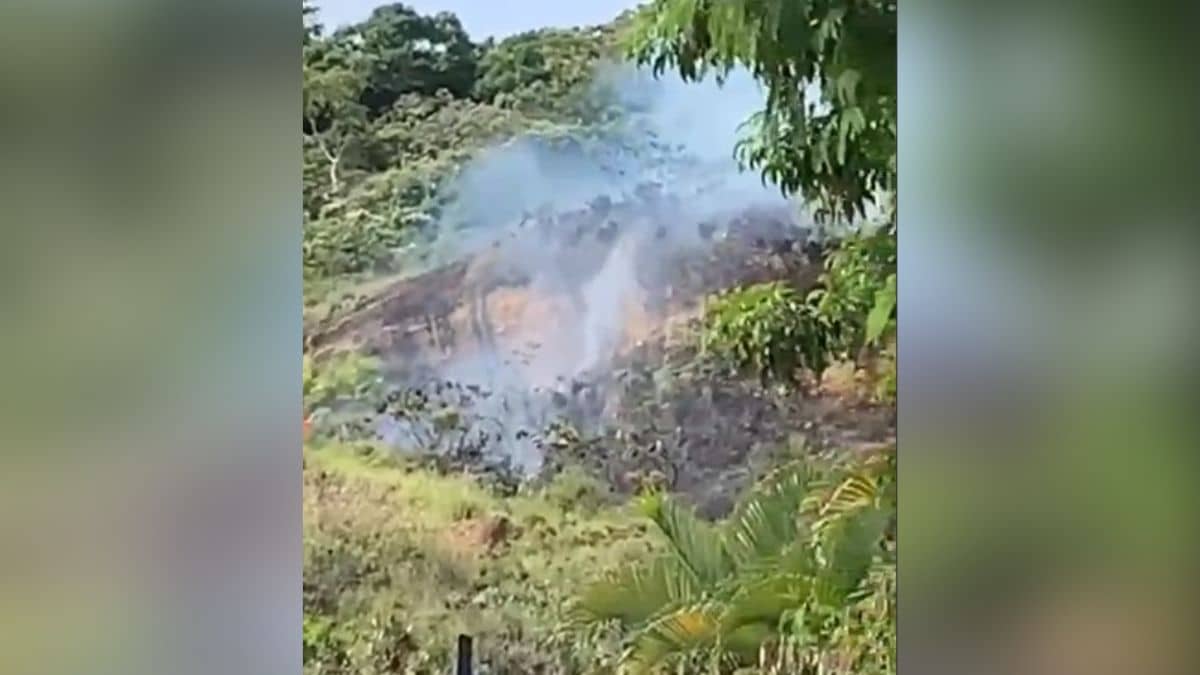 ¡Atención! Se registra un incendio forestal en el cerro de La Bandera