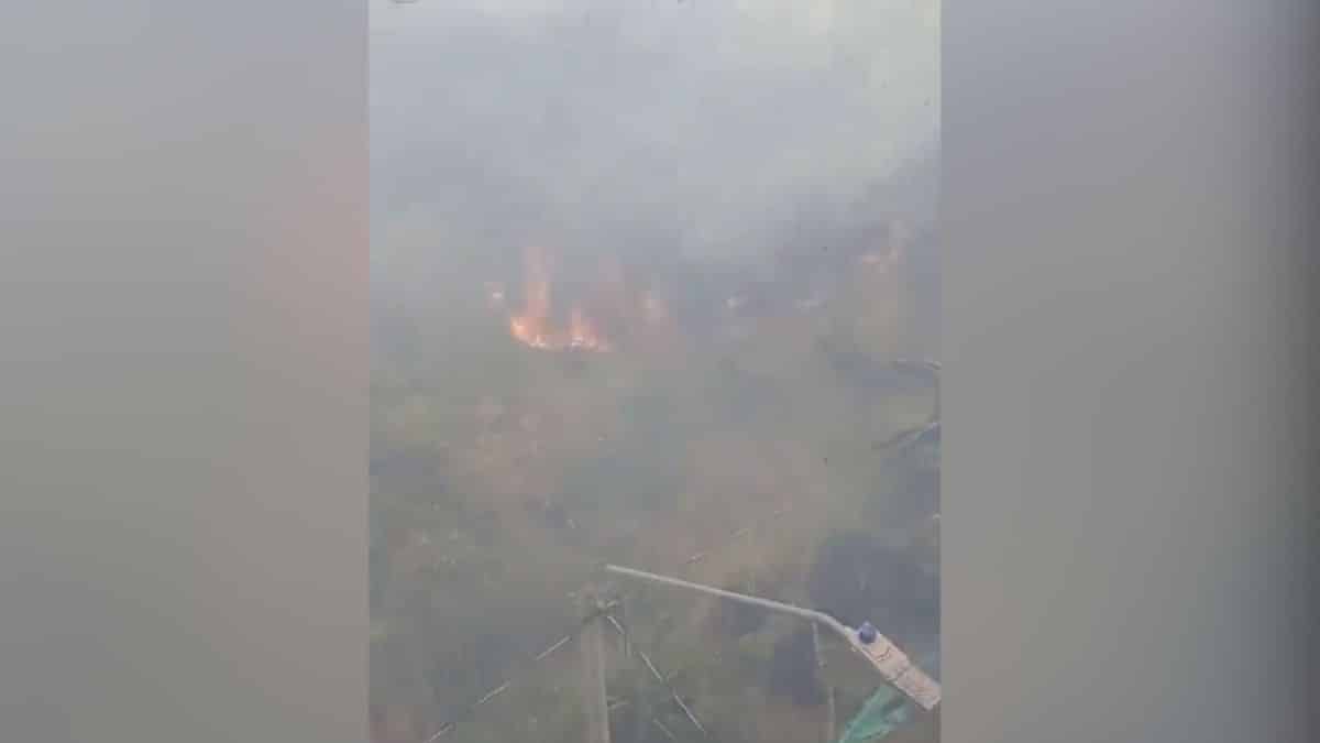 Grave incendio forestal en zona montañosa de Pradera, Valle