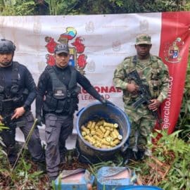 Desmantelan depósito ilegal de artefactos explosivos en zona rural de Buenaventura