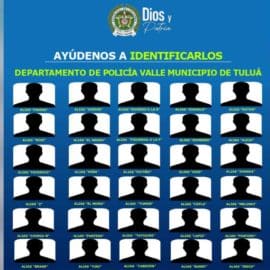 Atención: La Policía Nacional reveló la lista de los criminales más buscados en Tuluá