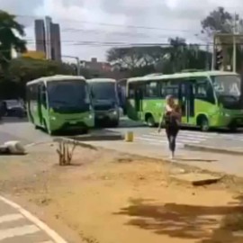Conductores del MÍO protestaron por la falta de garantías en su seguridad