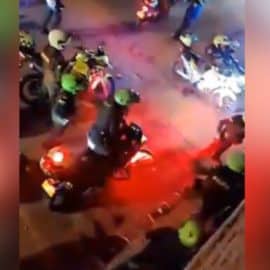 Video: Fuerte asonada contra la Policía en el barrio Petecuy