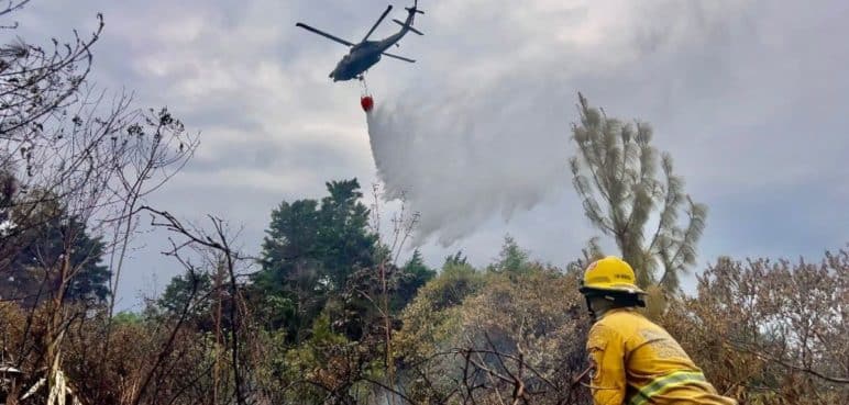 Tras intensas horas de trabajo autoridades apagaron incendio forestal en Yumbo