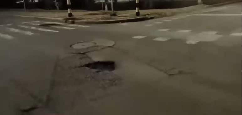Denuncian hueco en la avenida Ciudad de Cali: Pone en riesgo a los conductores
