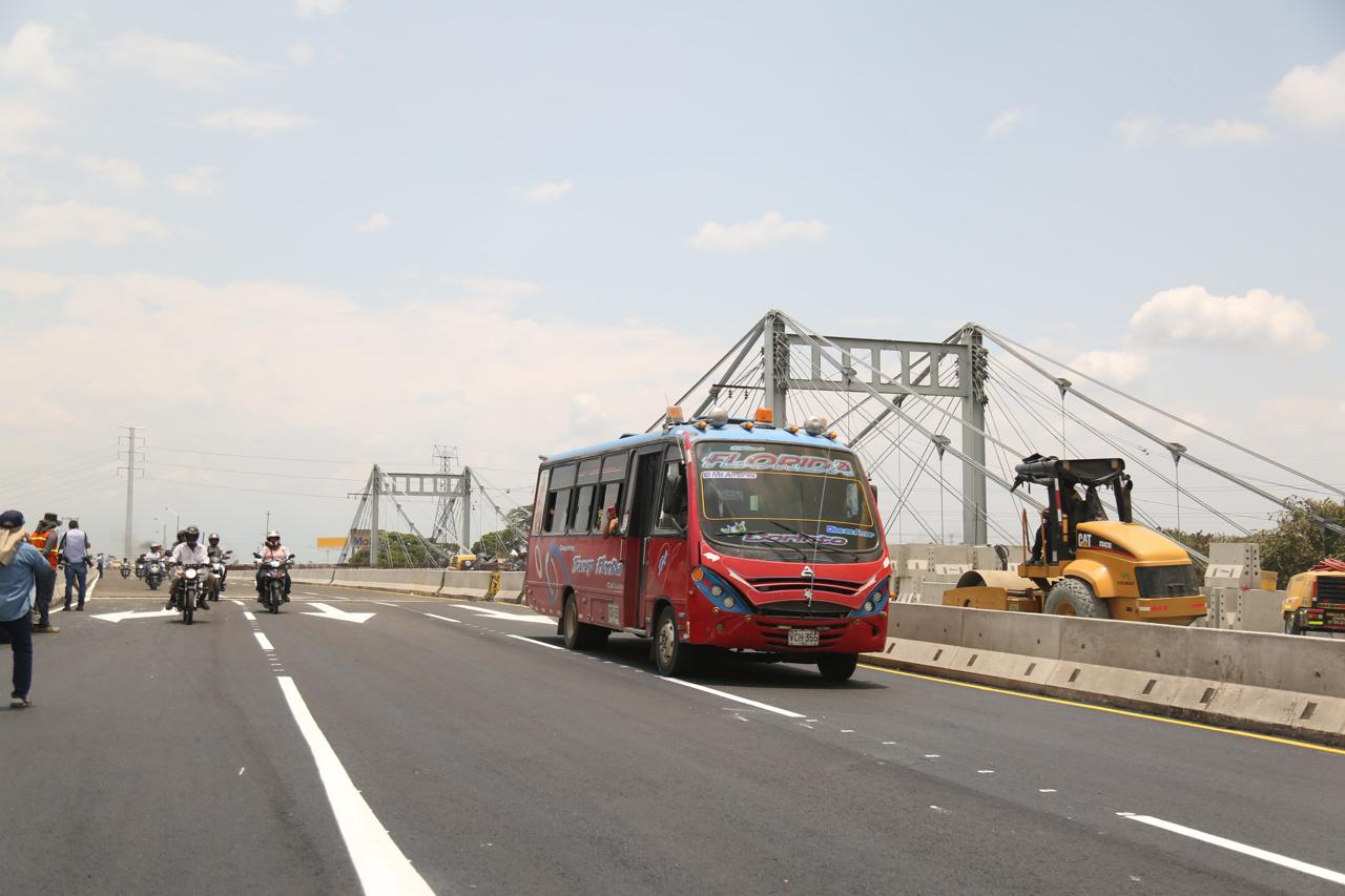 Ya está habilitada la calzada norte del nuevo Puente de Juanchito