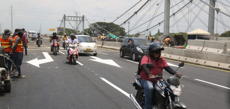 Desvíos en nuevo Puente Juanchito a partir del martes 4 de junio