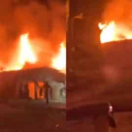 Voraz incendio en el municipio de El Cantón de San Pablo, Chocó