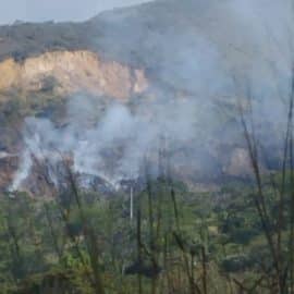 Alerta por incendio forestal en la vereda Los Limones, en zona rural de Cali