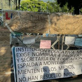 Padres de familia denuncian falta de docentes en institución de Montebello en Cali
