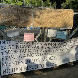 Padres de familia denuncian falta de docentes en institución de Montebello en Cali